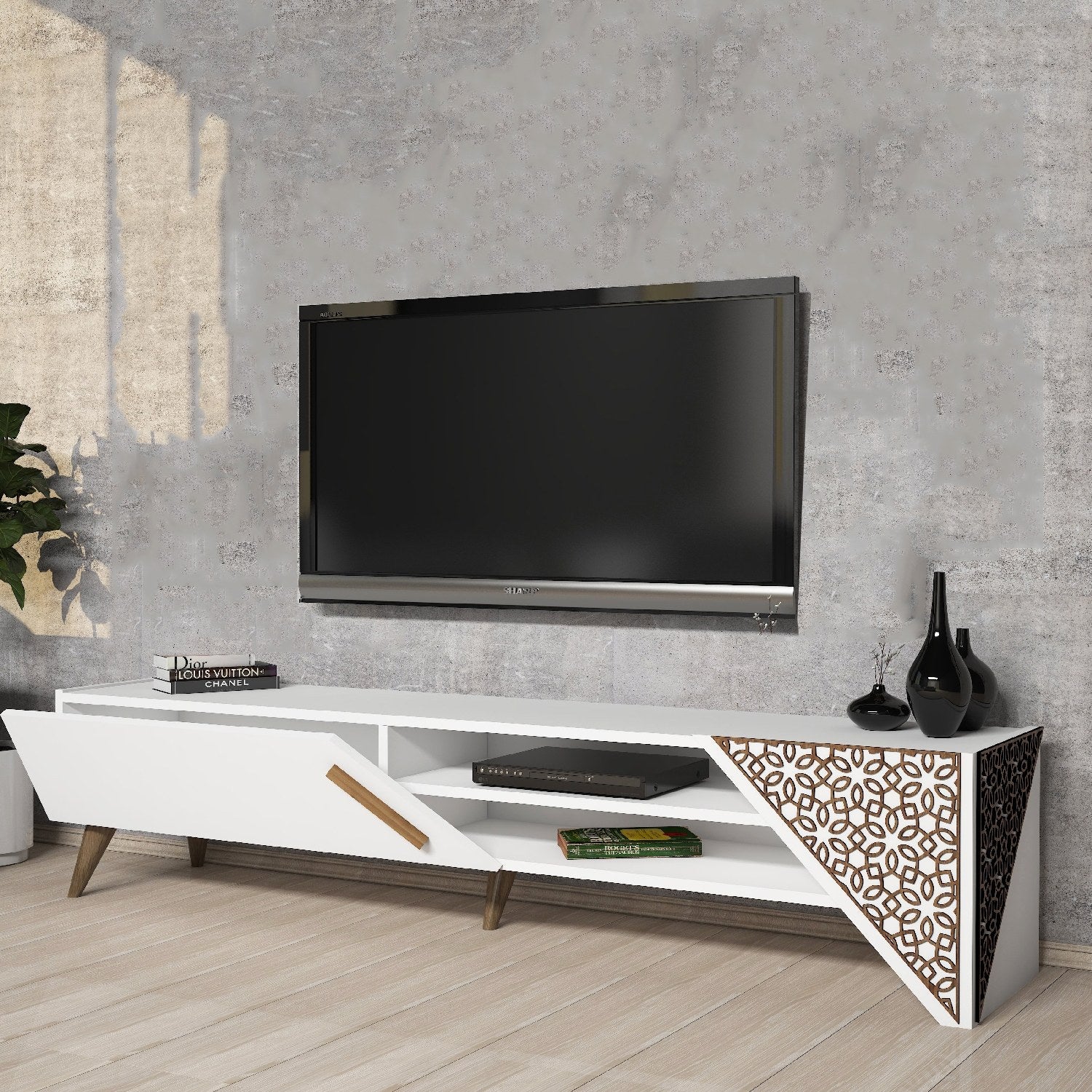 Beril 2 - Vit TV-enhet