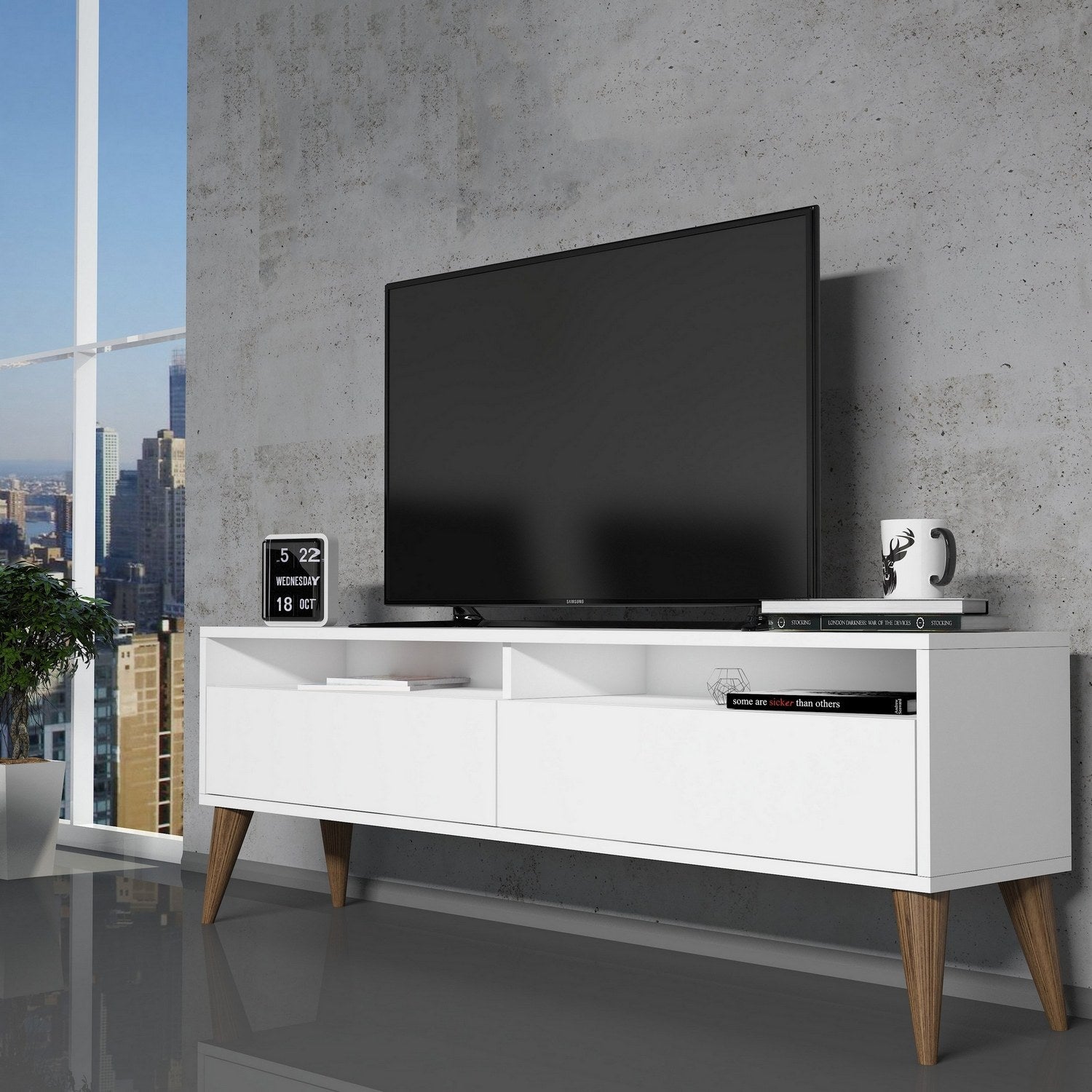 Best 2 - Vit TV-enhet