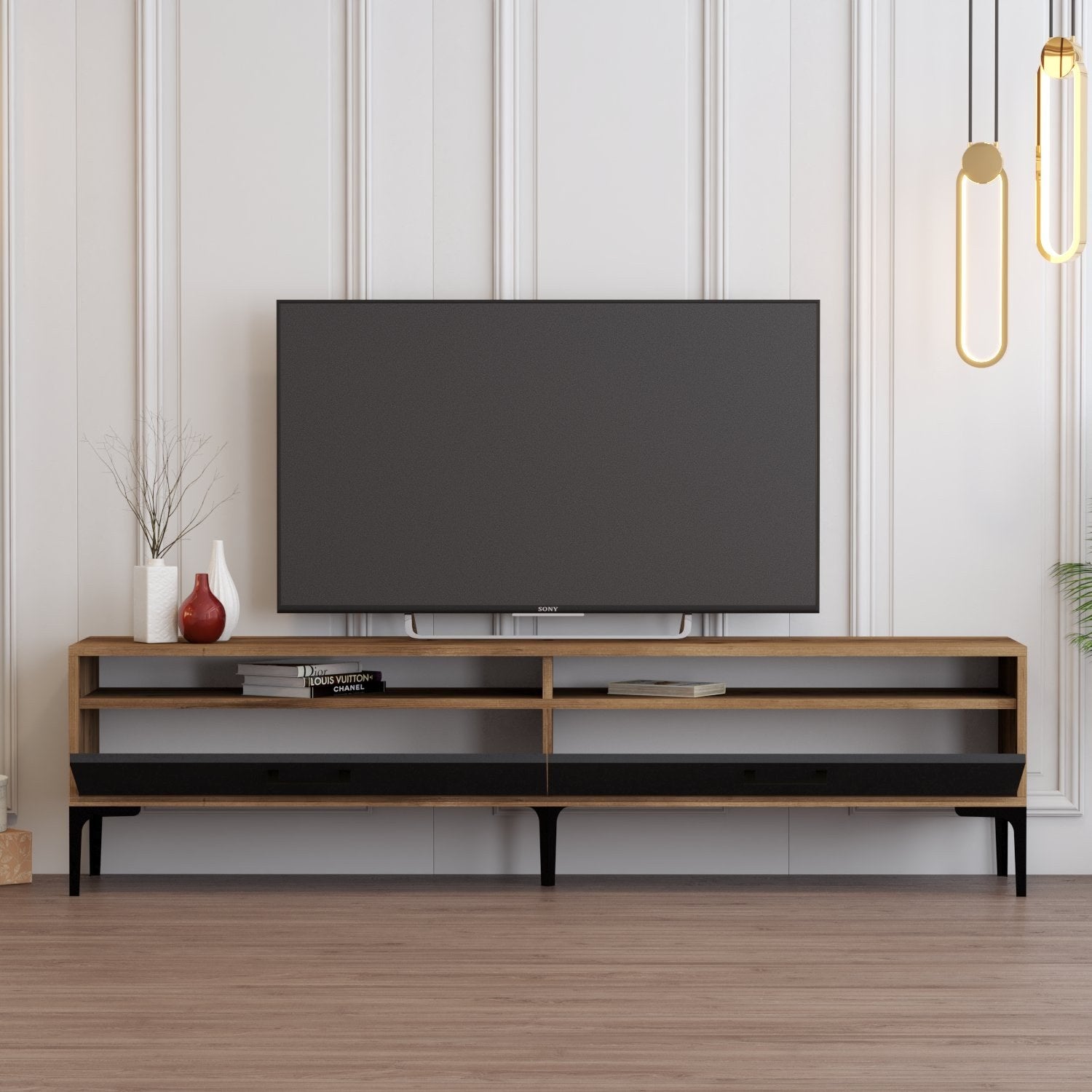 Istanbul 2 - Valnöt Anthracite TV-enhet