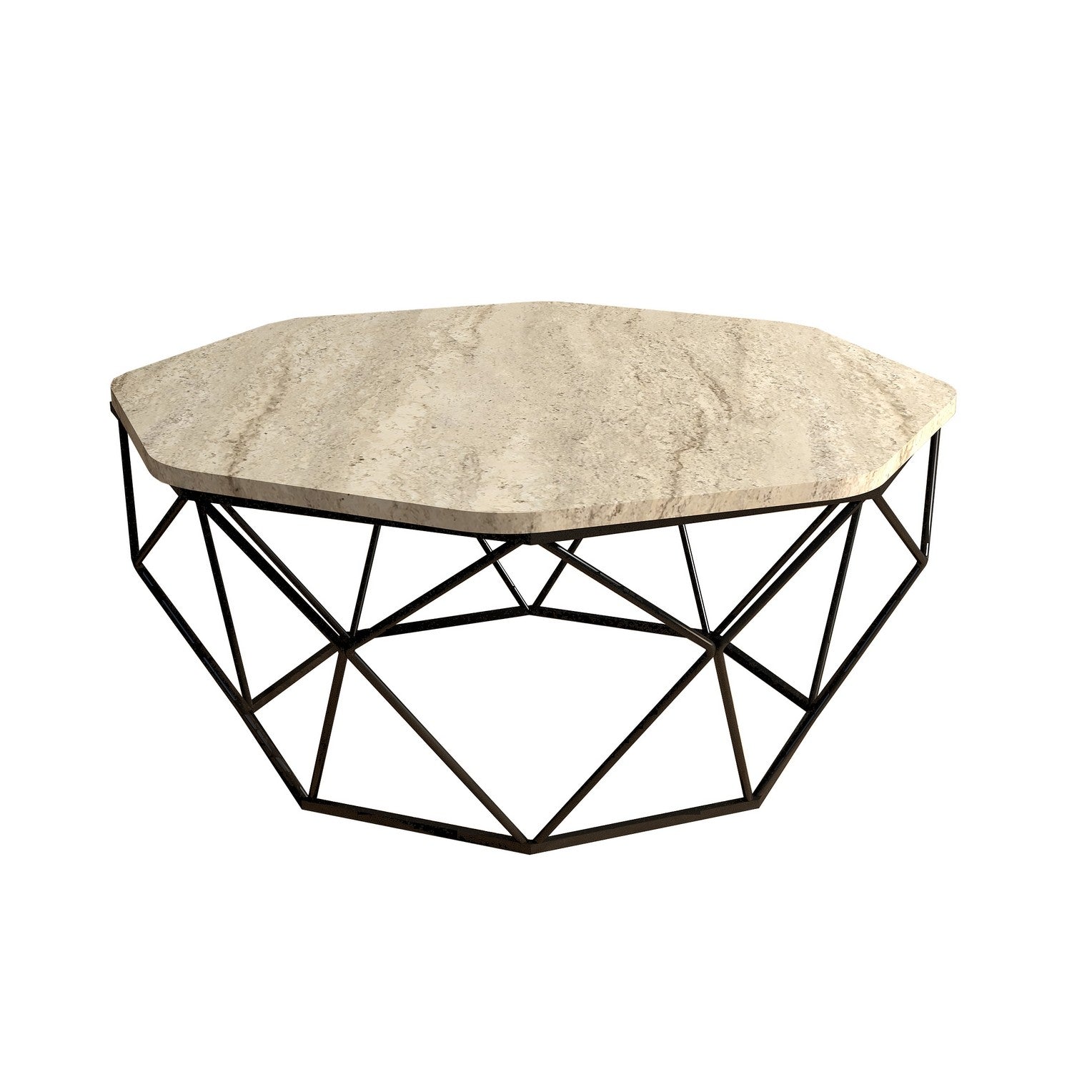Diamond - Travertin kaffebord