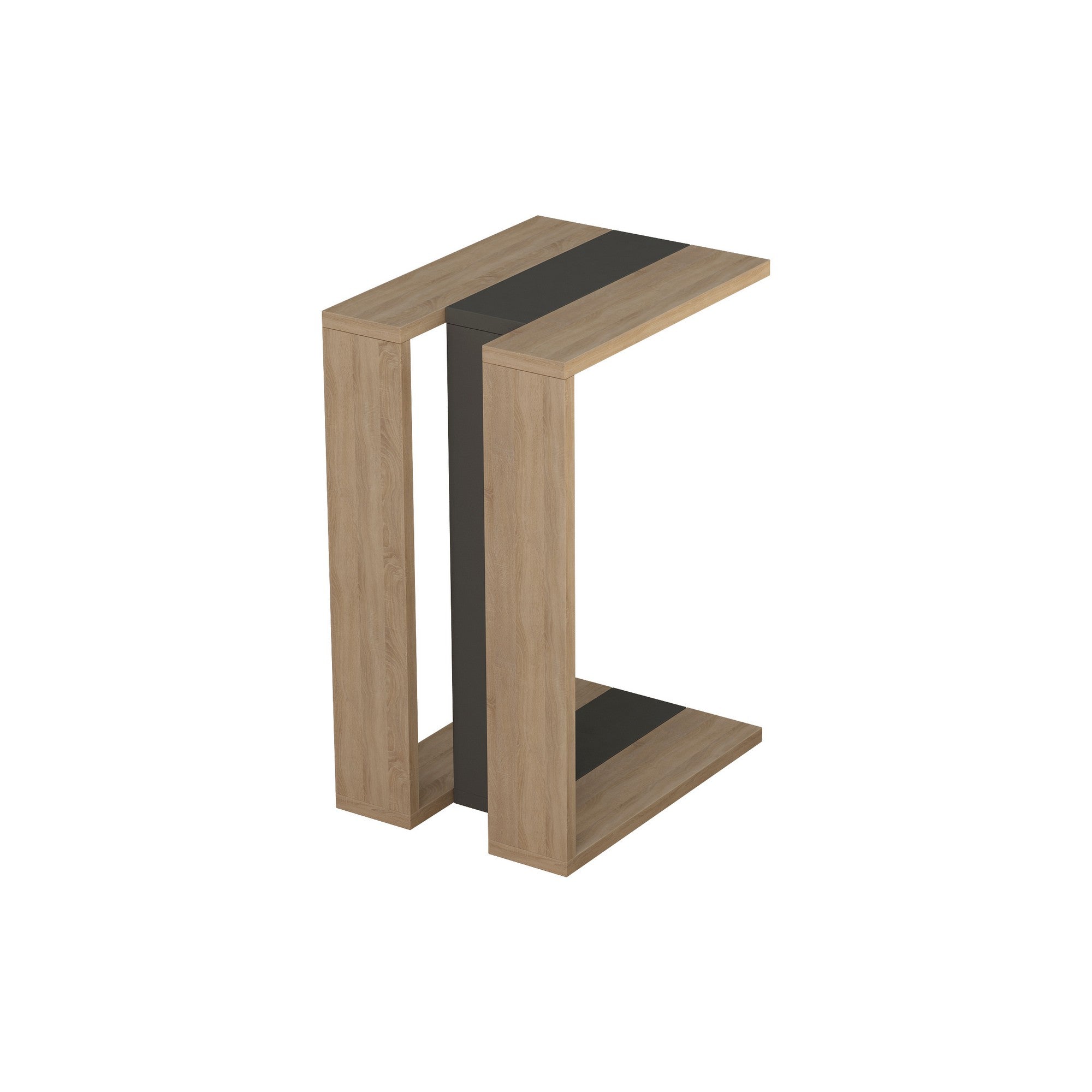 Muju - Ek, Antracit, Ek Side Table
