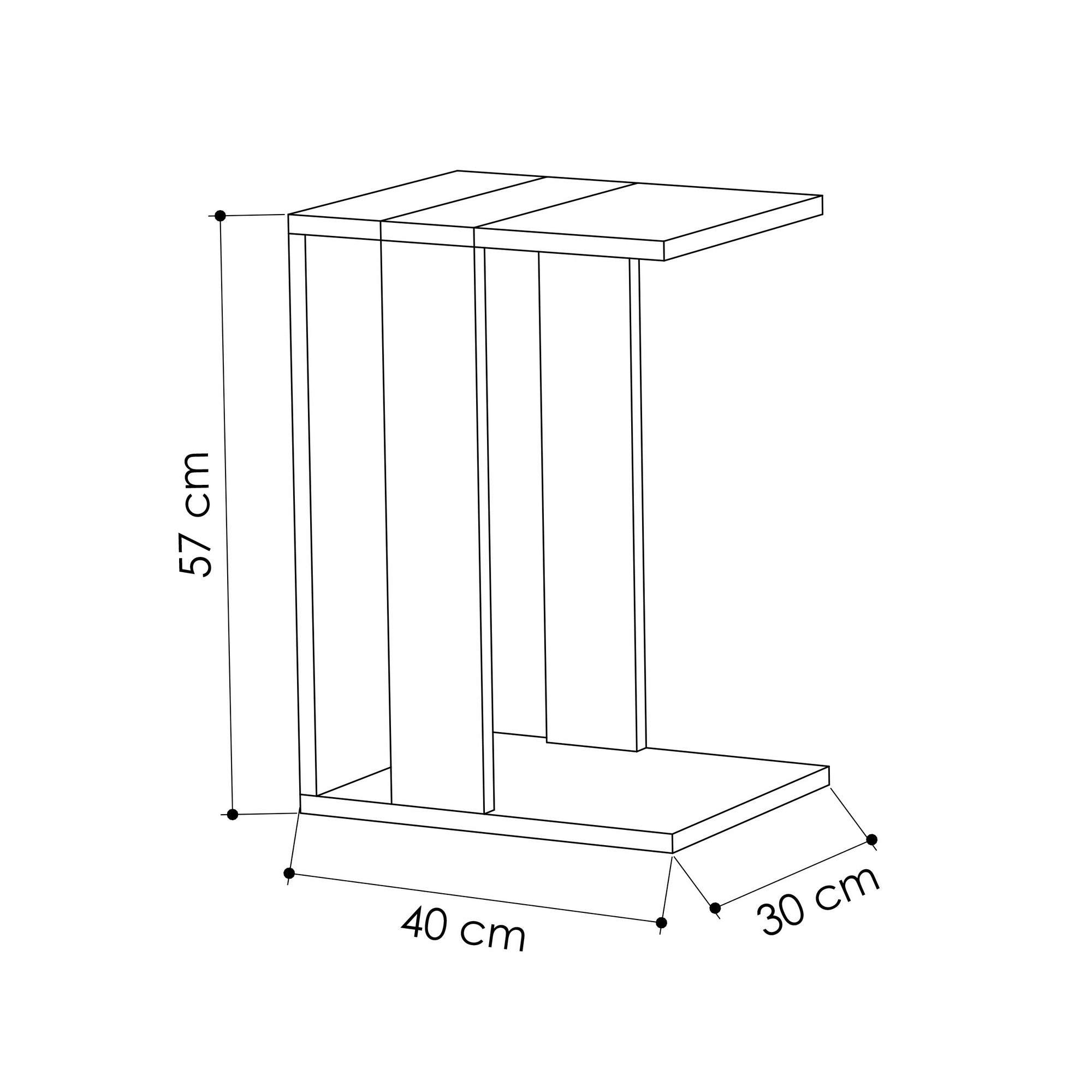 Zetti - Sonomo, Antracit Sidobord