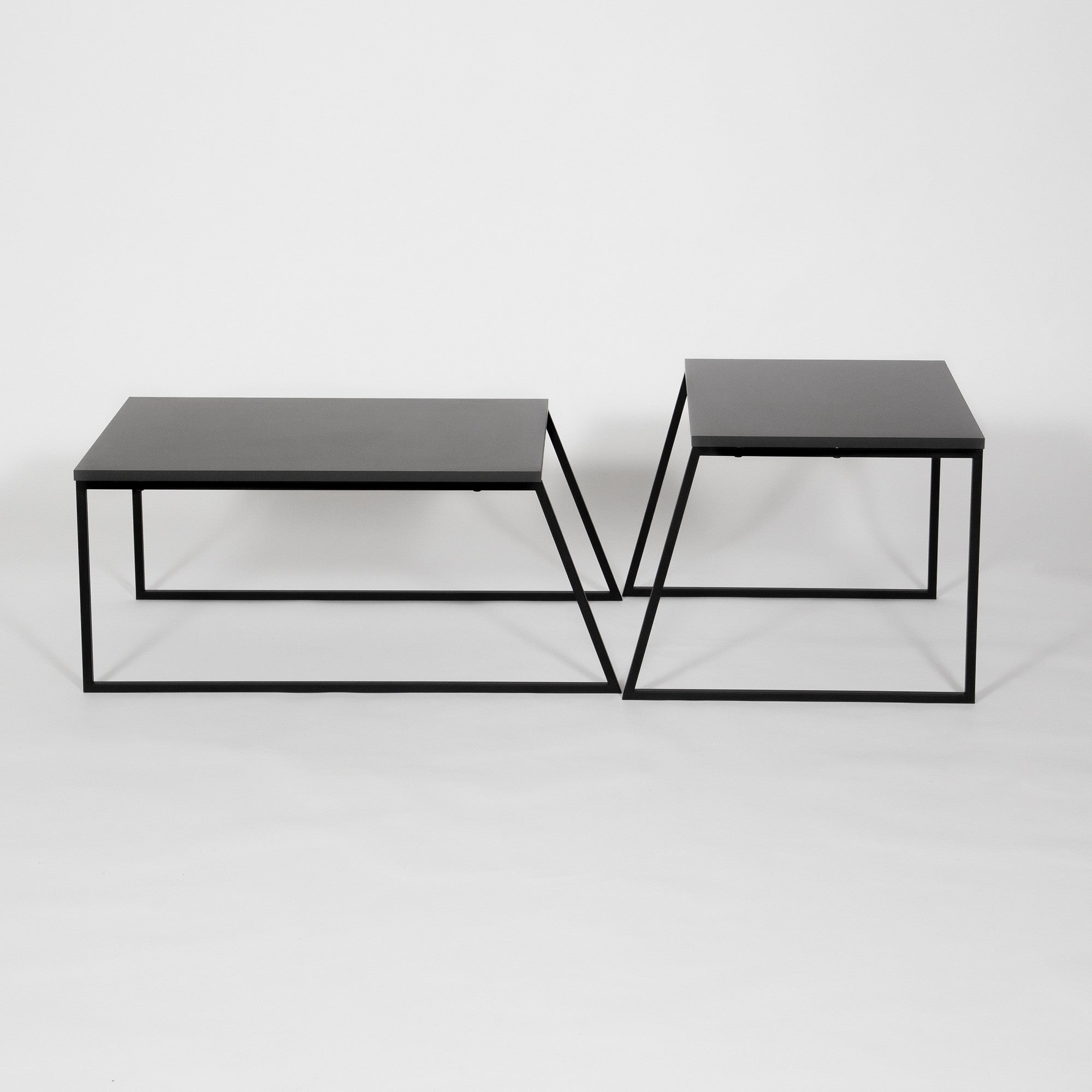 Pal Orta Sehpa - Antracit Kaffeebord Set
