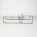 Pal Orta Sehpa - Vit Kaffeebord Set