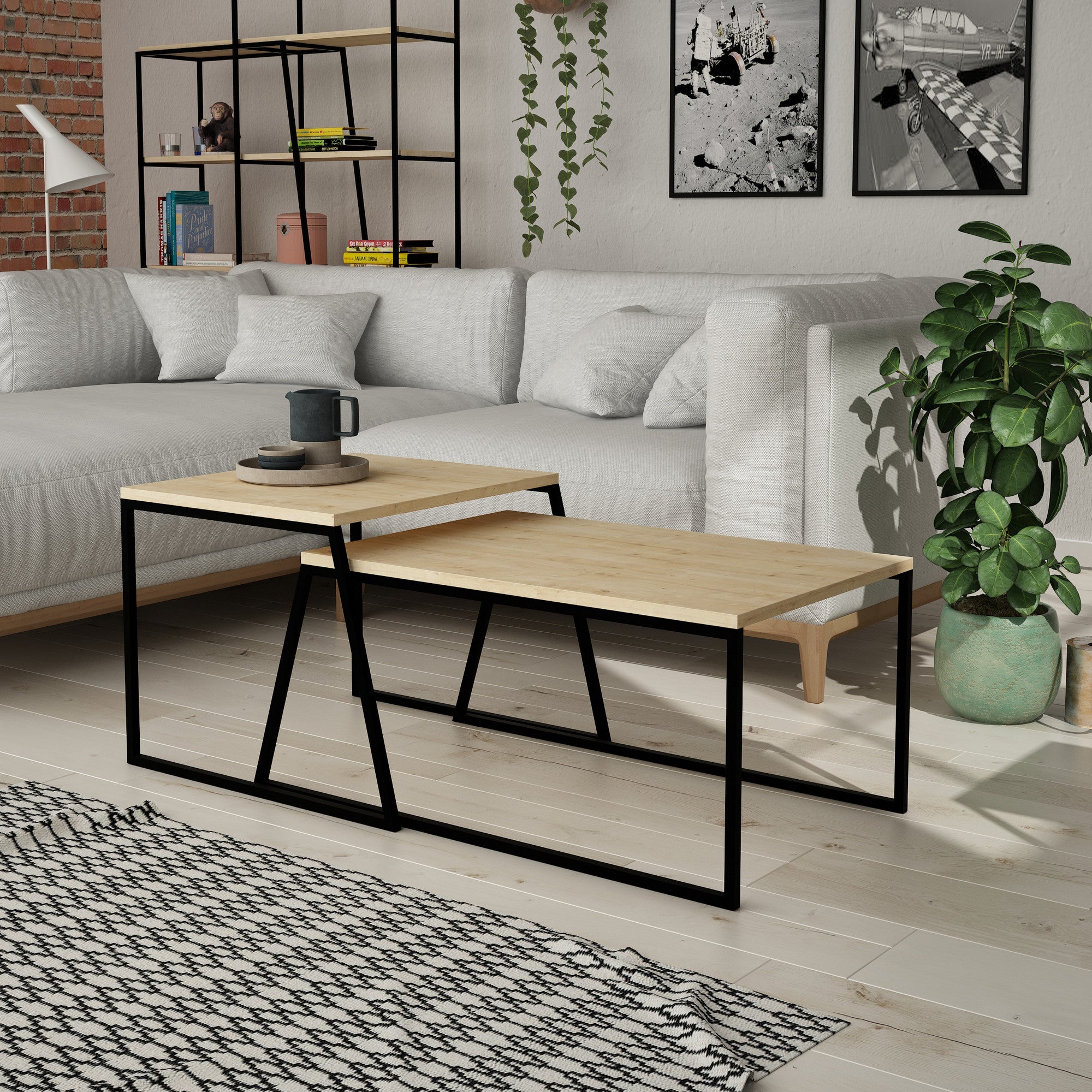 Pal Orta Sehpa - Ek Kaffeebord Set