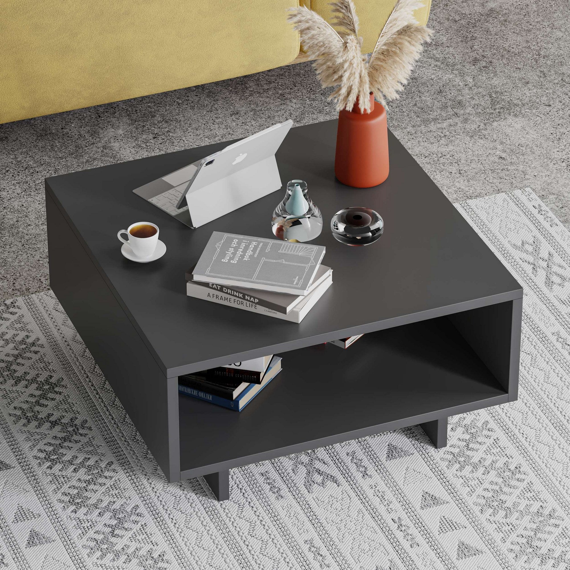 Hola - Antracit Kaffe Bord