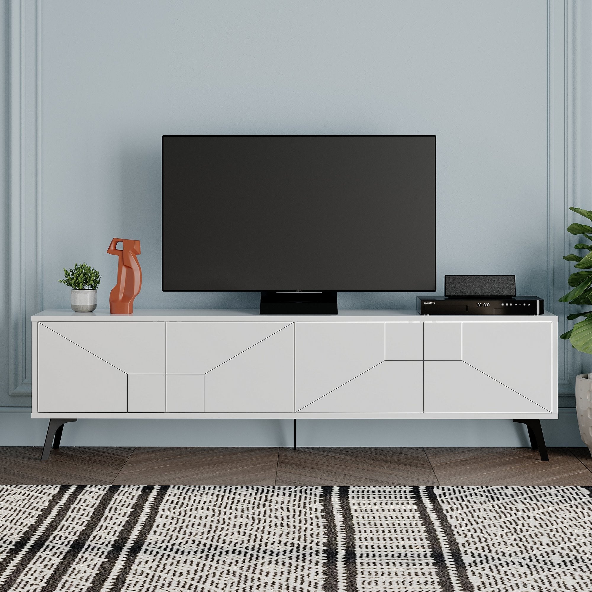 Dune - Vit TV-bänk