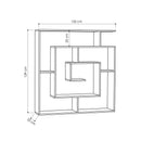 Maze - Antracit bokhylla
