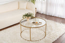 Aurum - 80 - Guld, Transparent Kaffe Bord