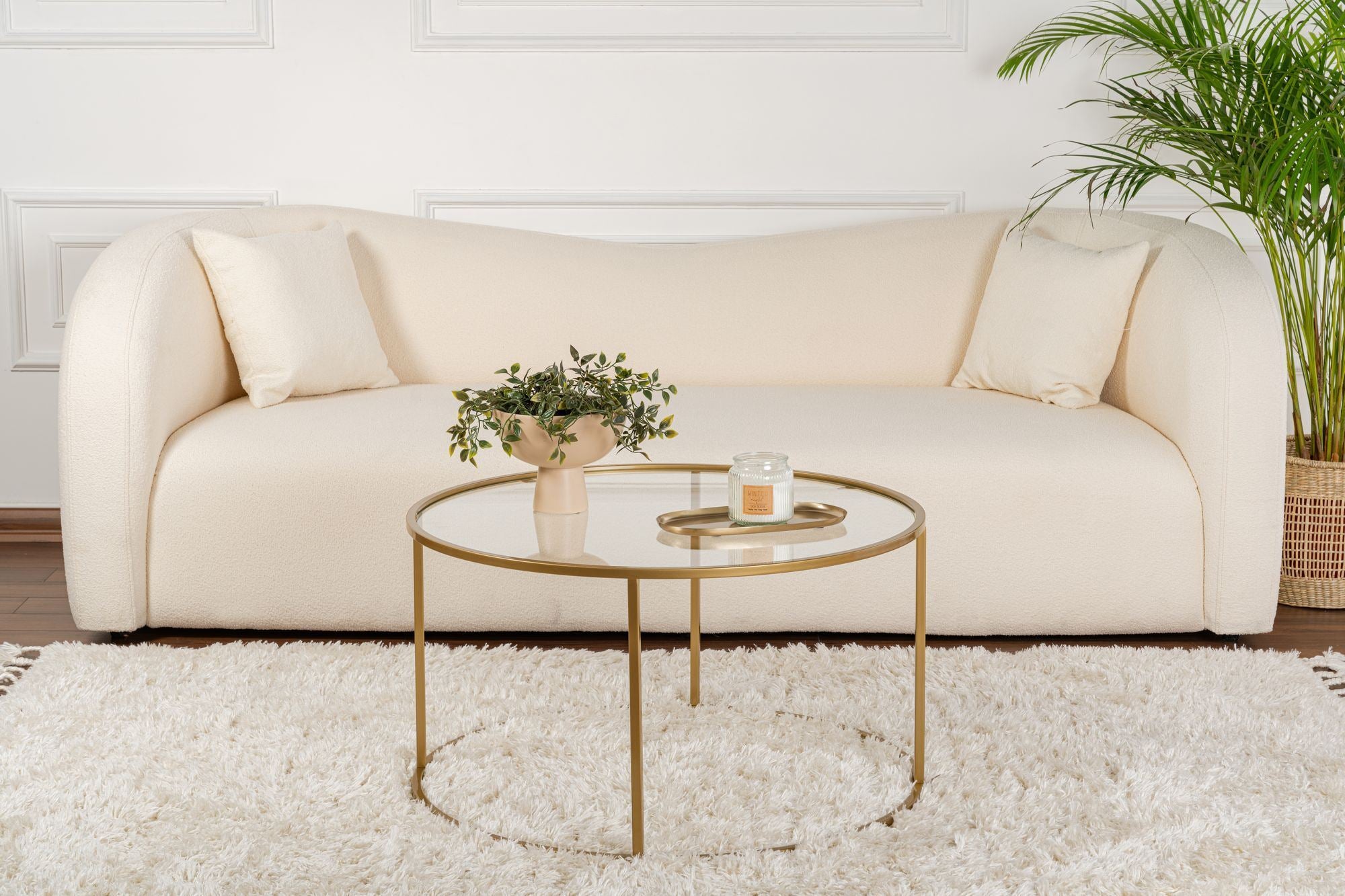 Aurum - 80 - Guld, Transparent Kaffe Bord