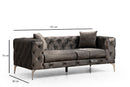 Como 2 Sittplatser - Antracit 2-Sitssoffa