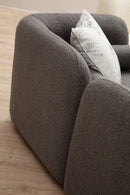 Victoria Grey Bouclette 3-sitssoffa
