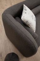 Victoria Grey Bouclette 3-sitssoffa
