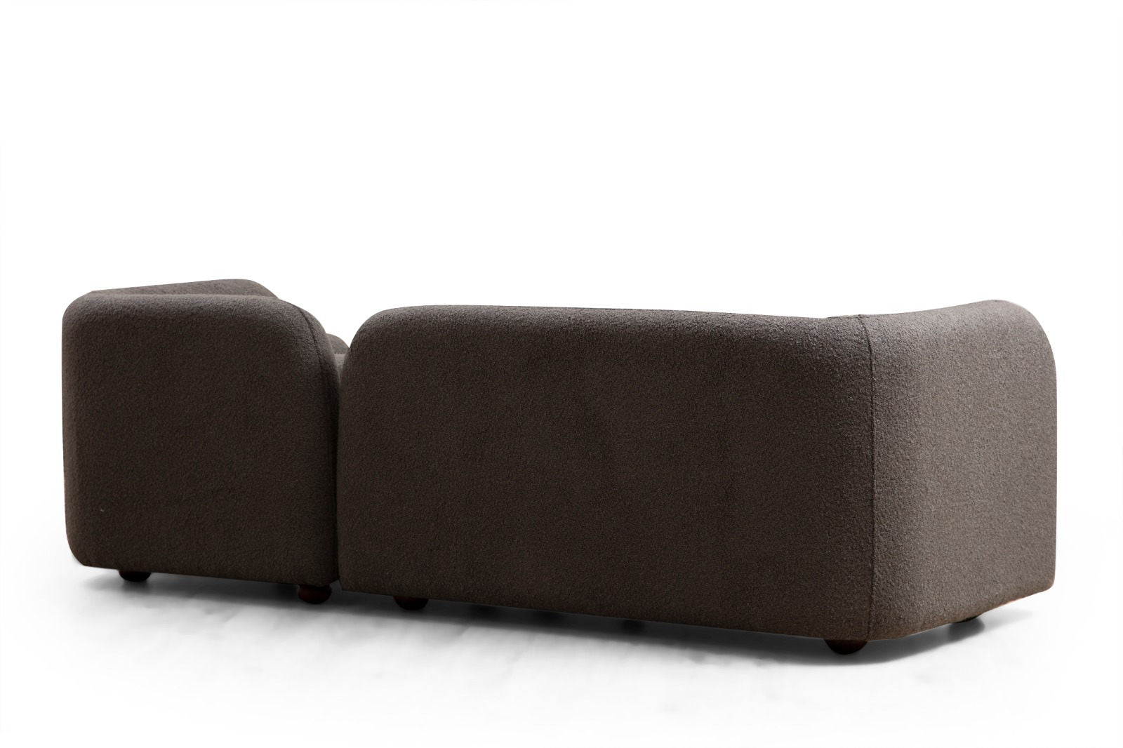 Victoria Grey Bouclette 3-sitssoffa