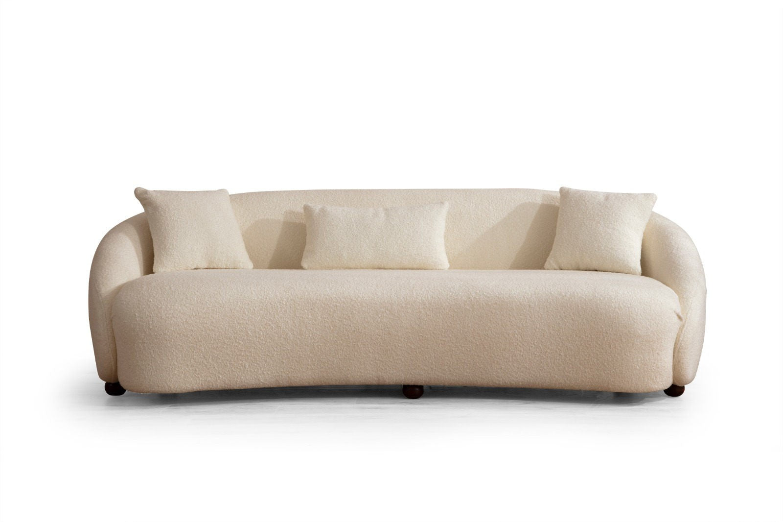Napoli Cream Bouclette 3-sitssoffa