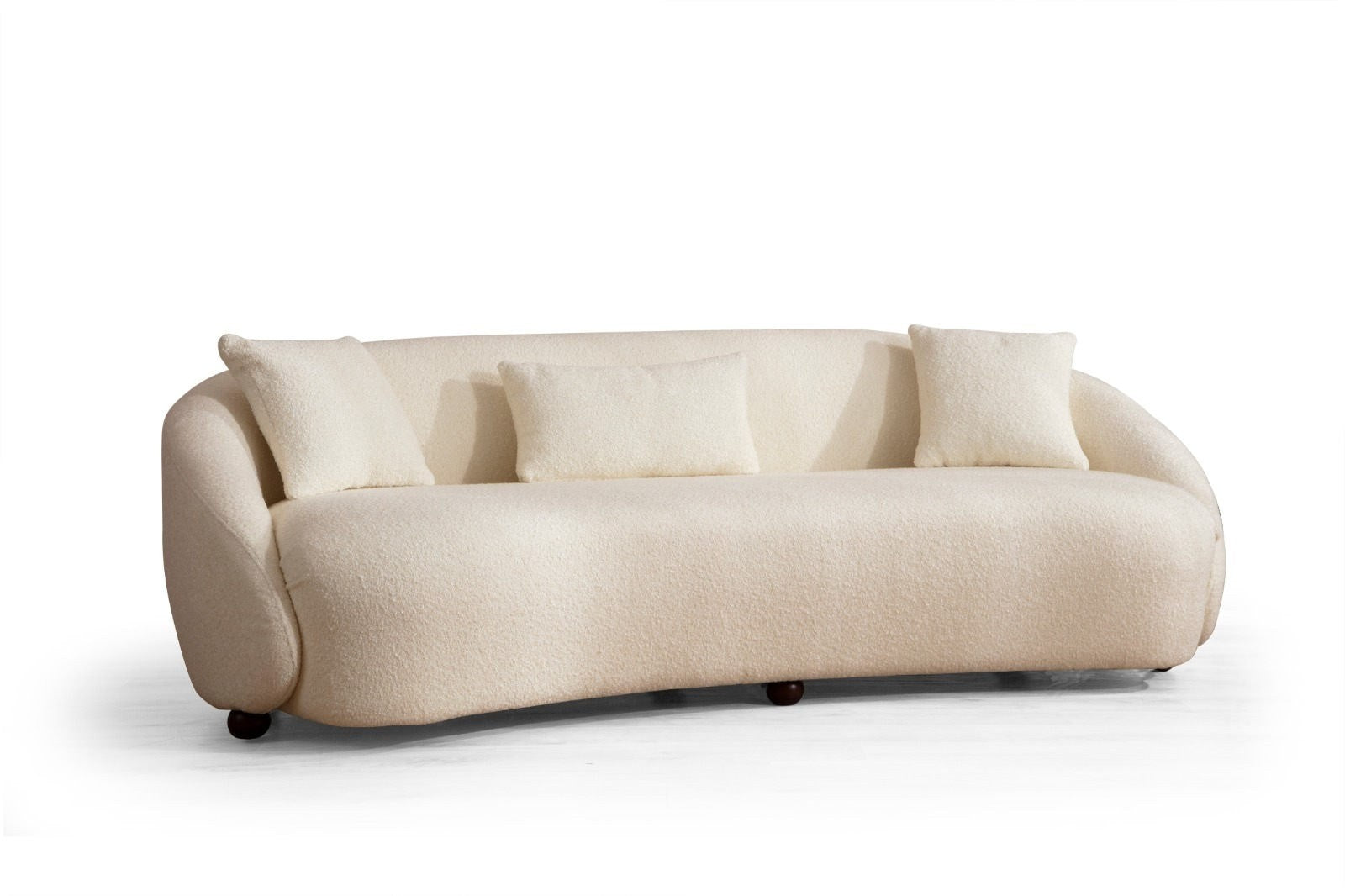 Napoli Cream Bouclette 3-sitssoffa