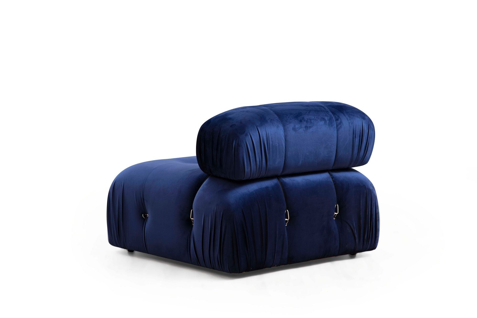 Bubble Velvet Blue L1-O1-1R-PUF Hörnsoffa