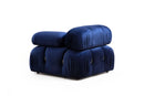 Bubble Velvet Blue L1-O1-1R-PUF Hörnsoffa
