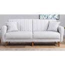Aqua - Cream 3-Seat Sofa-Bed