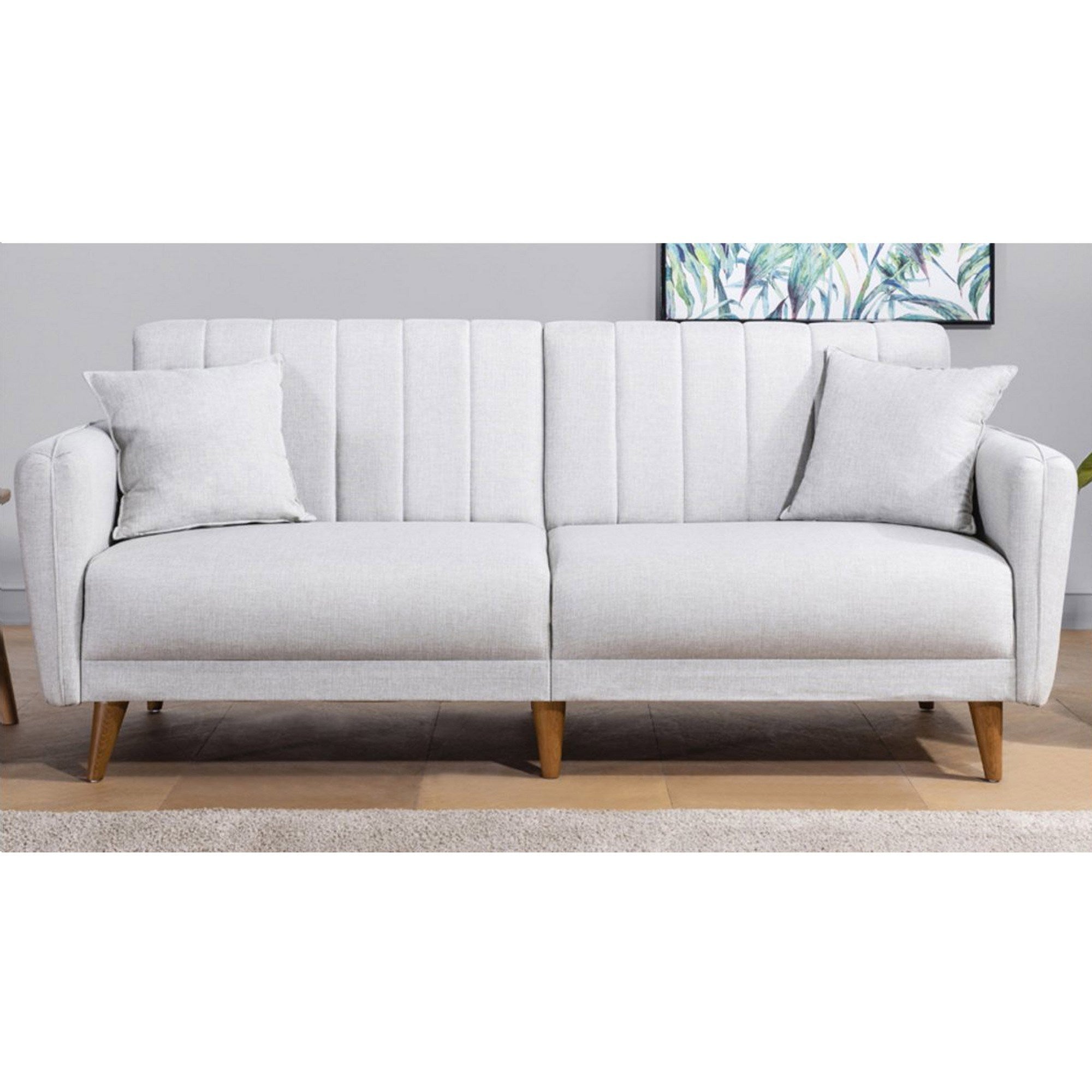 Aqua - Cream 3-Seat Sofa-Bed