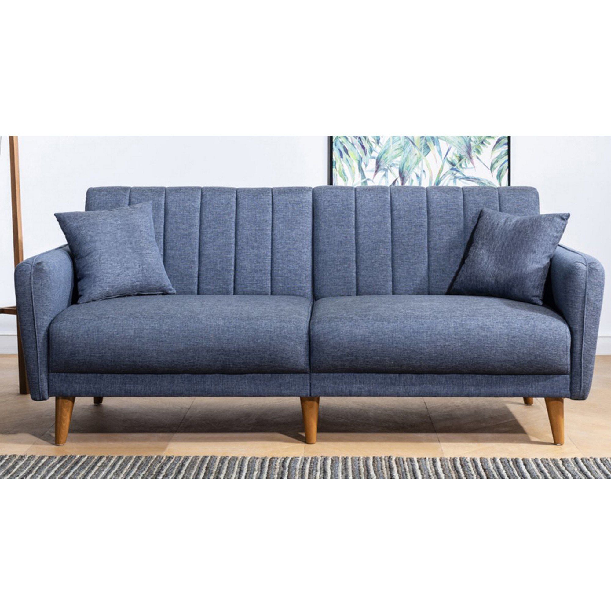 Aqua - Dark Blue 3-Seat Sofa-Bed