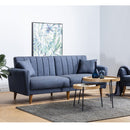 Aqua - Dark Blue 3-Seat Sofa-Bed