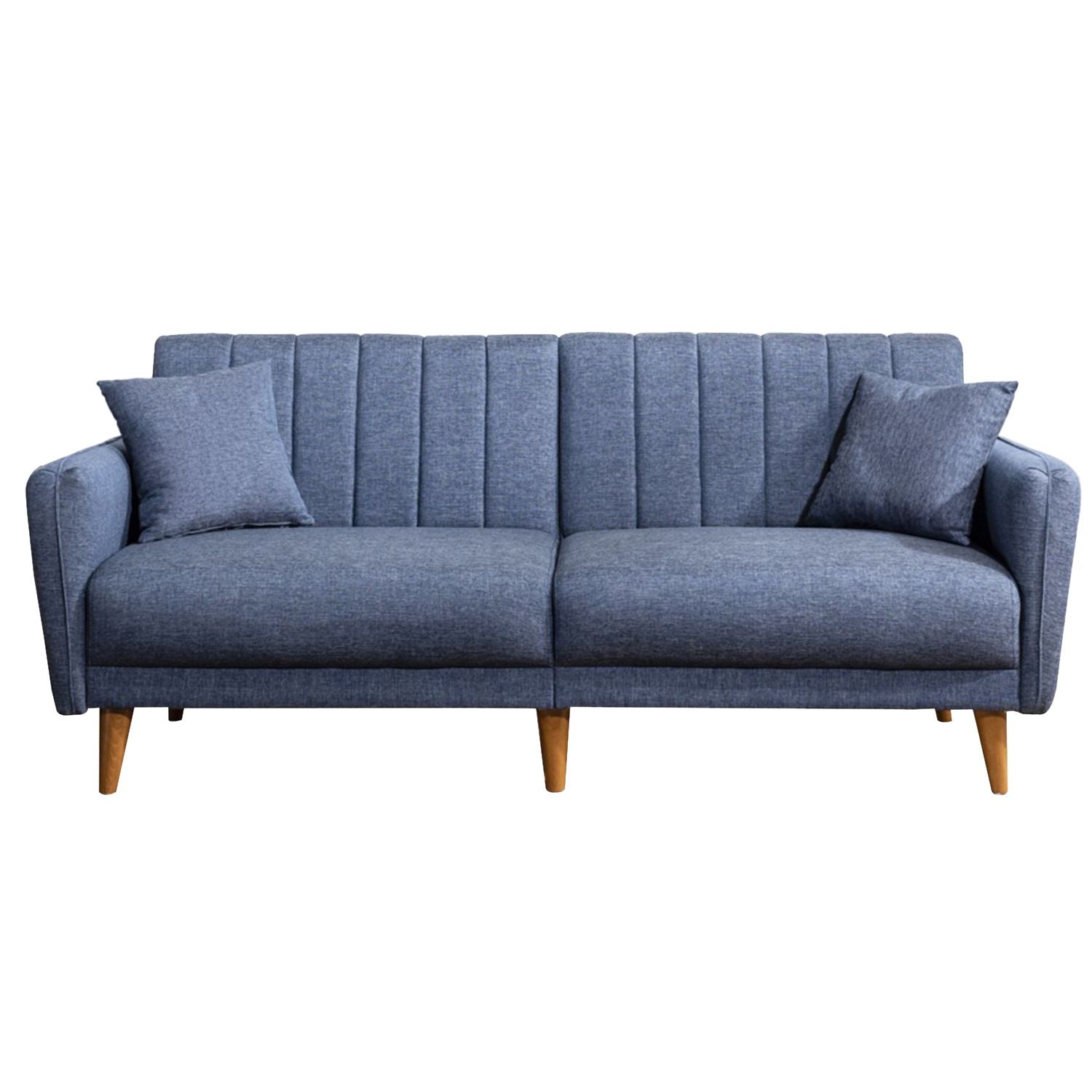 Aqua - Dark Blue 3-Seat Sofa-Bed