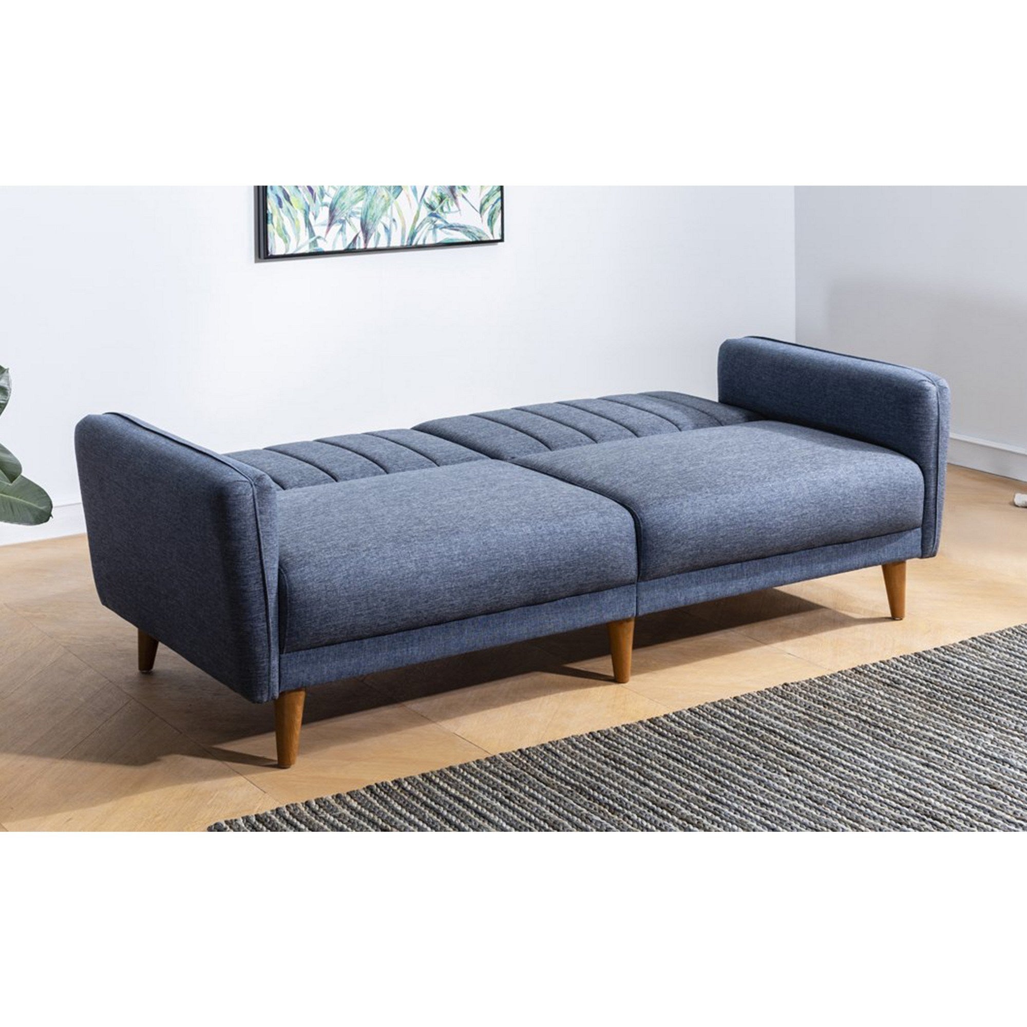 Aqua - Dark Blue 3-Seat Sofa-Bed