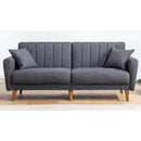 Aqua - Dark Grey 3-Seat Sofa-Bed