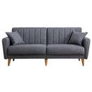Aqua - Dark Grey 3-Seat Sofa-Bed