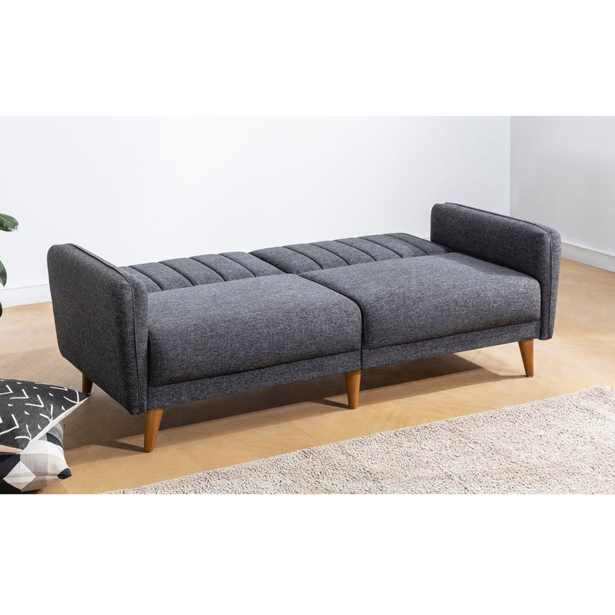 Aqua - Dark Grey 3-Seat Sofa-Bed