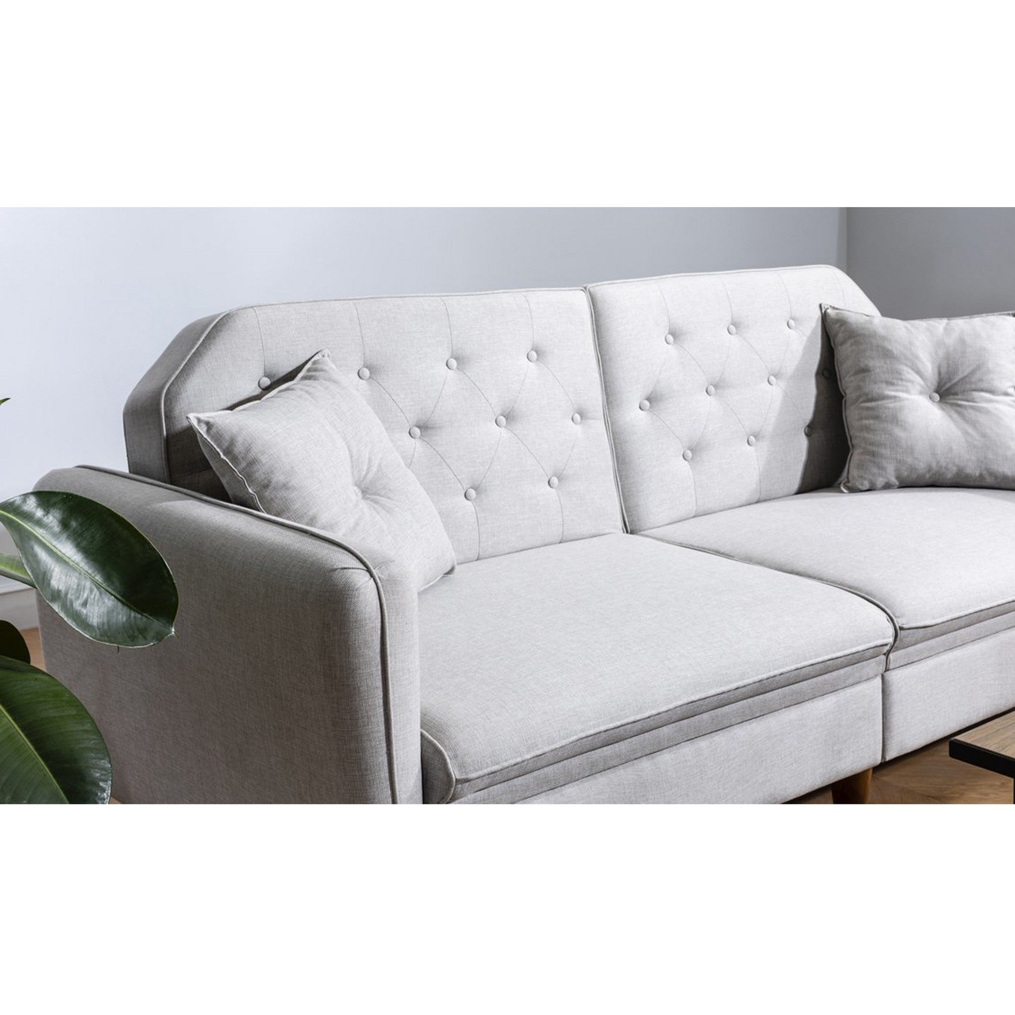 Terra - Grädde 3-Sits Soffa-Bädd