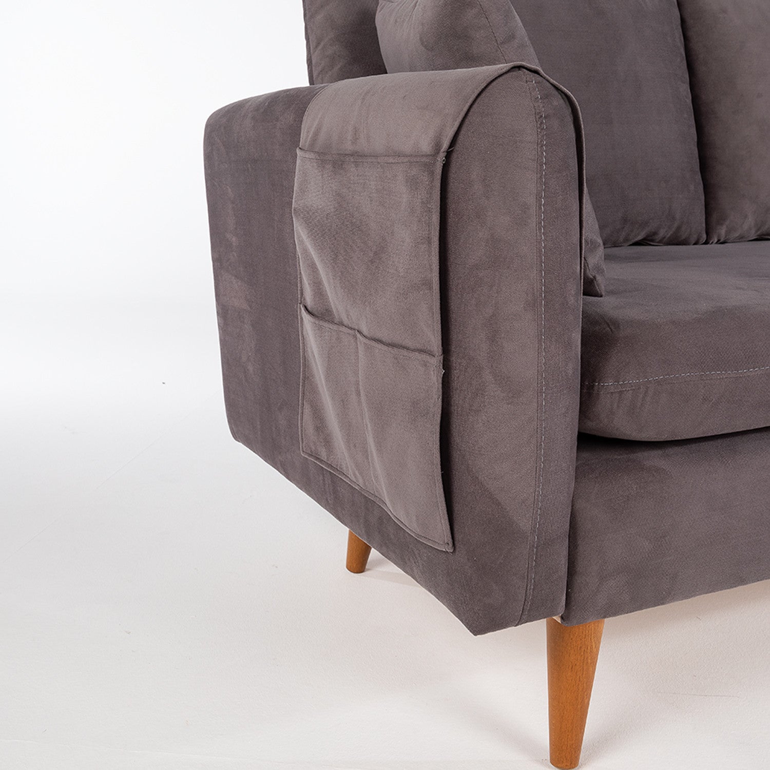 Sofia - Anthracite 3-Seat Sofa