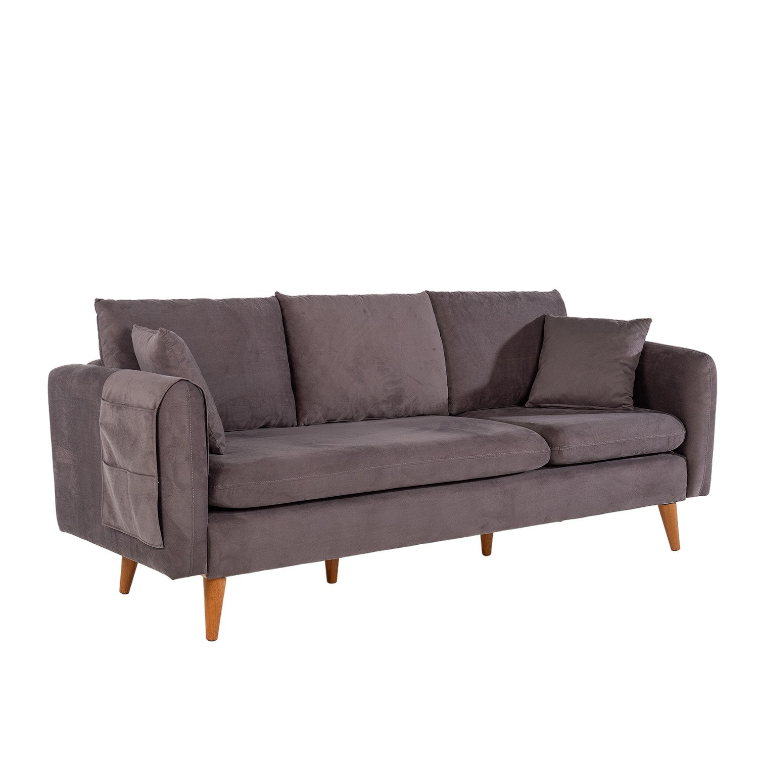 Sofia - Anthracite 3-Seat Sofa