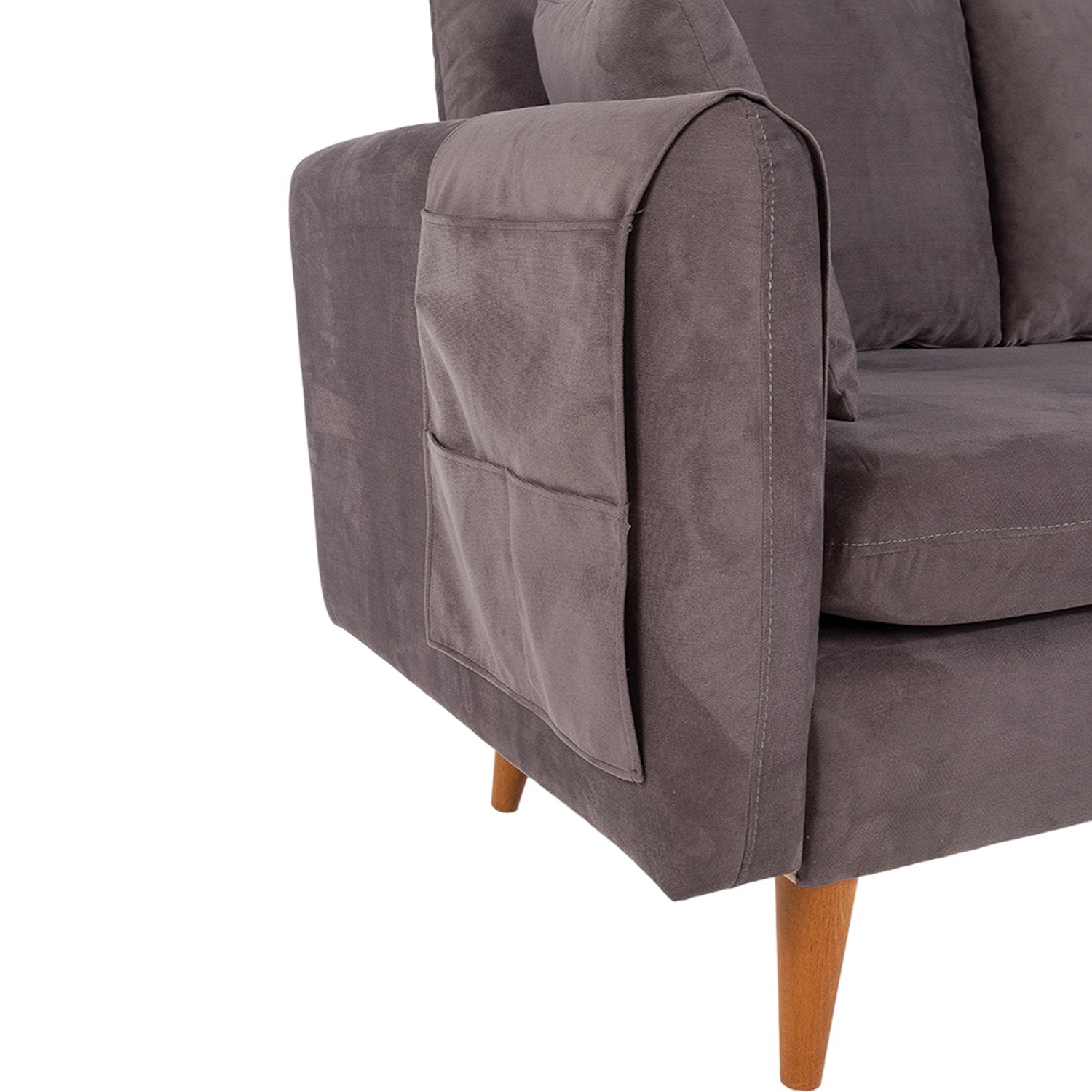 Sofia - Anthracite 3-Seat Sofa