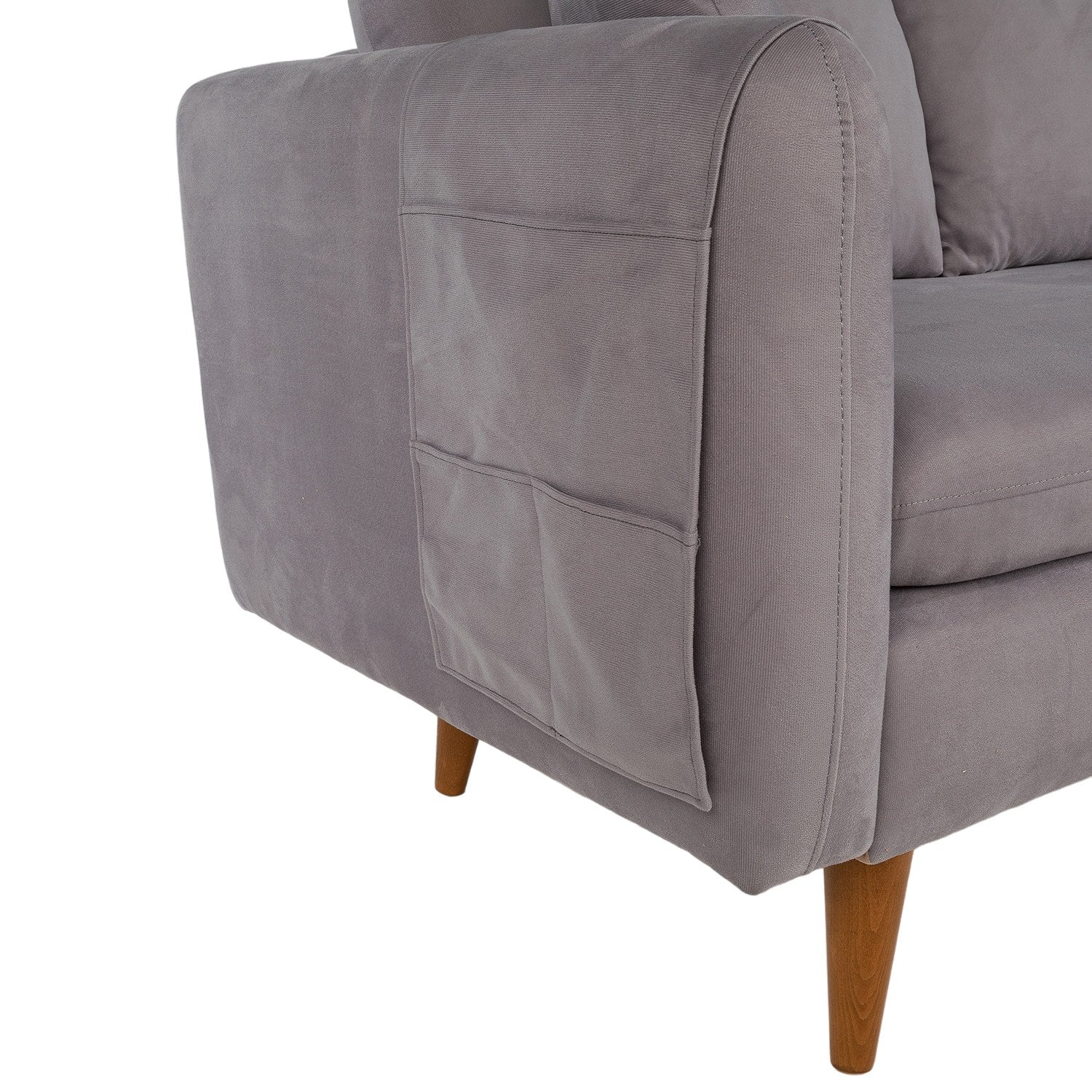 Sofia - Grey 3-Seat Sofa