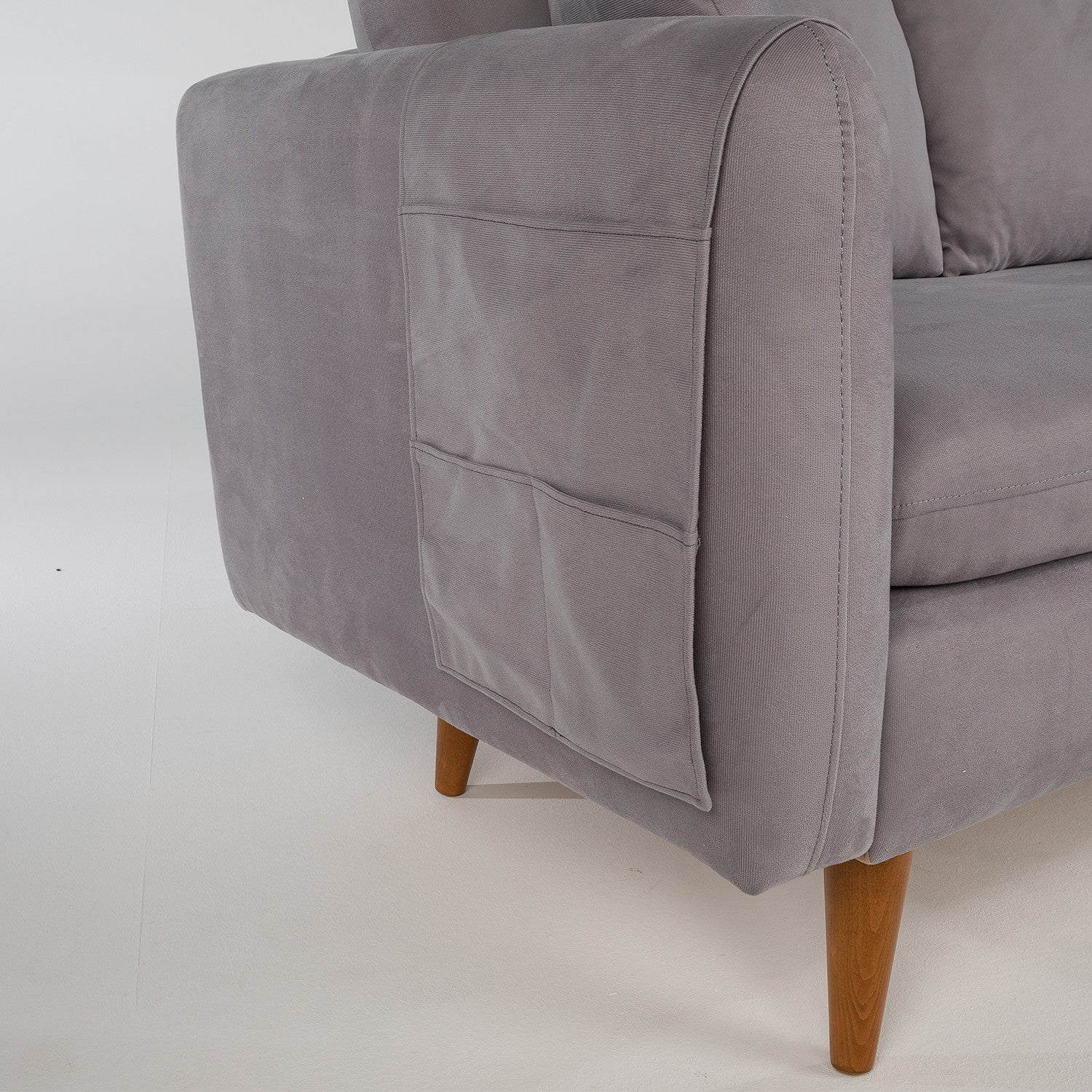 Sofia - Grey 3-Seat Sofa