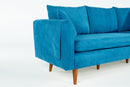 Sofia - Dark Blue 3-Seat Sofa