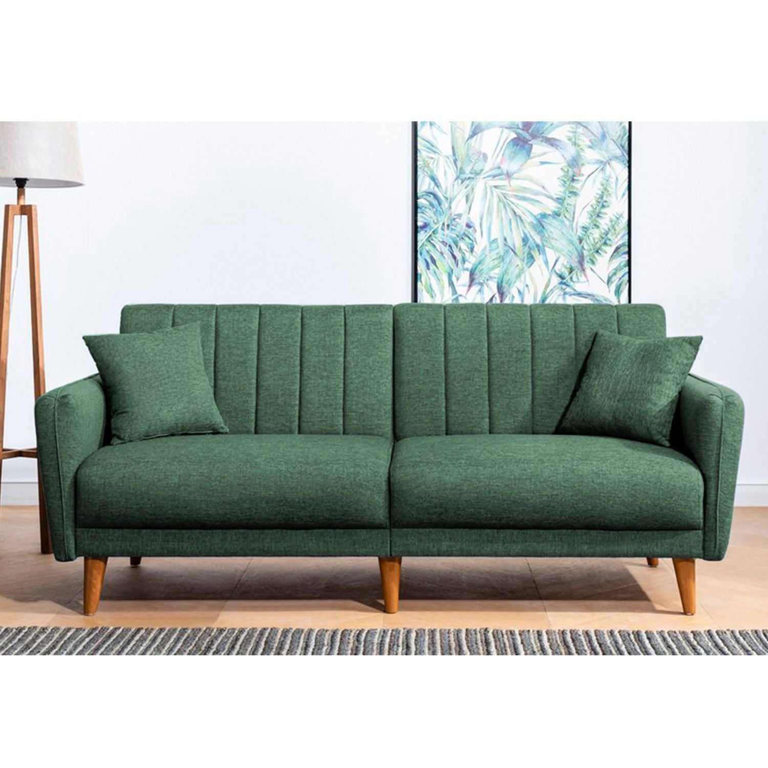 Aqua - Green 3-Seat Sofa-Bed