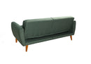Aqua - Green 3-Seat Sofa-Bed