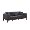 Liones - Antracit 3-sits Soffa-säng