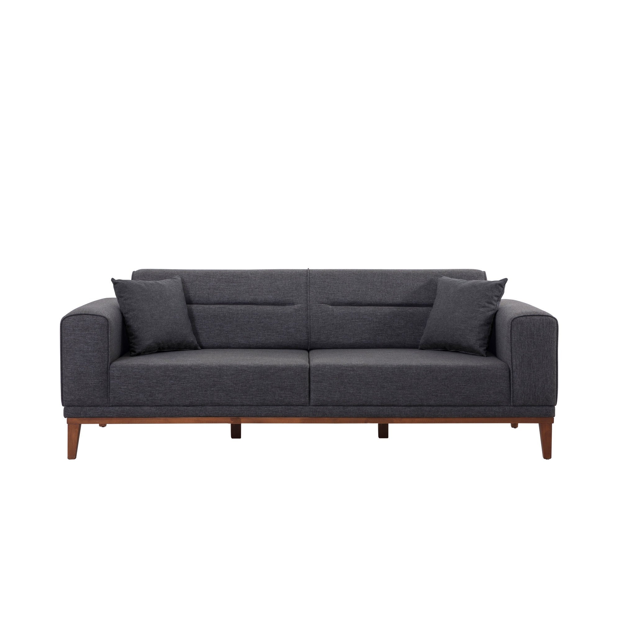 Liones - Antracit 3-sits Soffa-säng