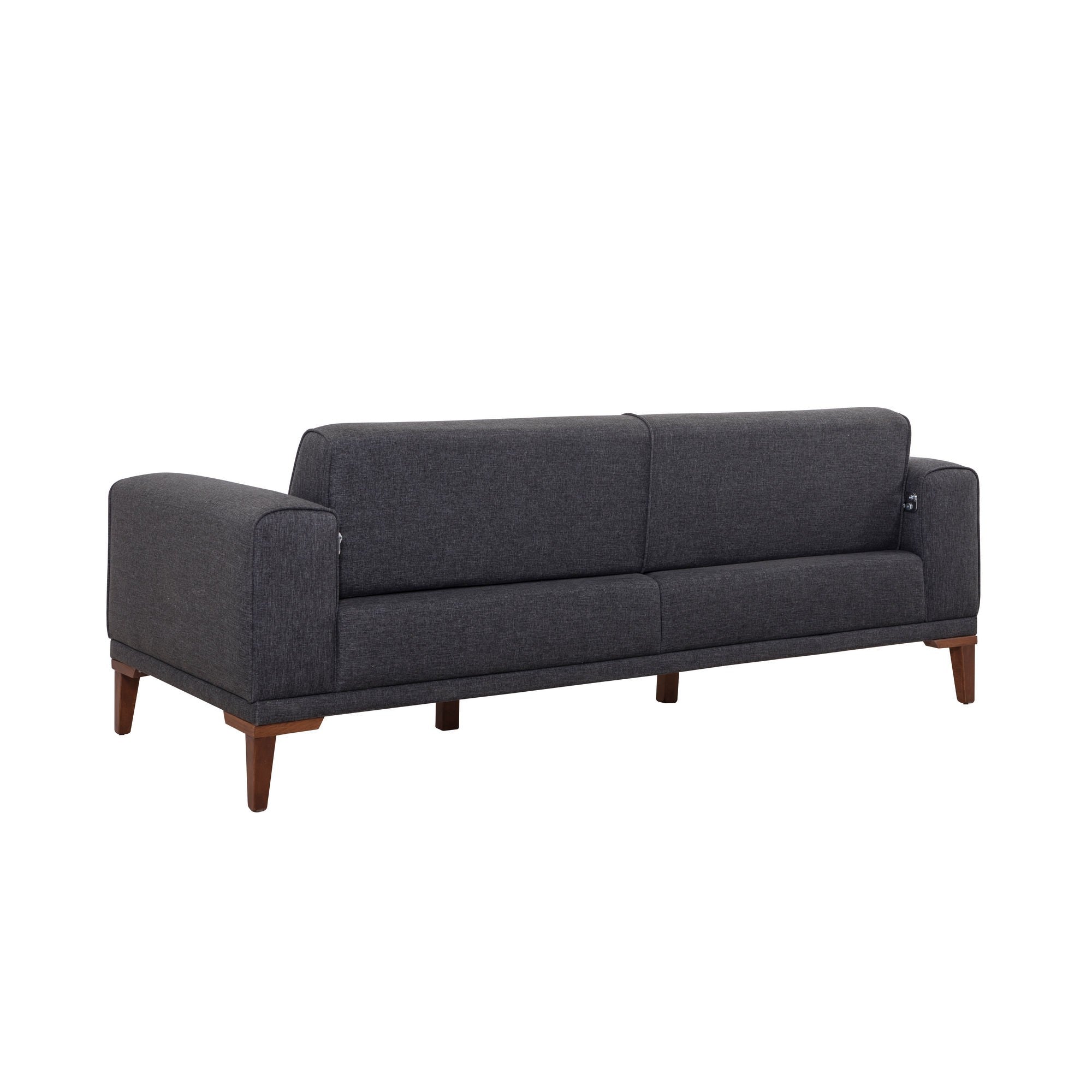Liones - Antracit 3-sits Soffa-säng