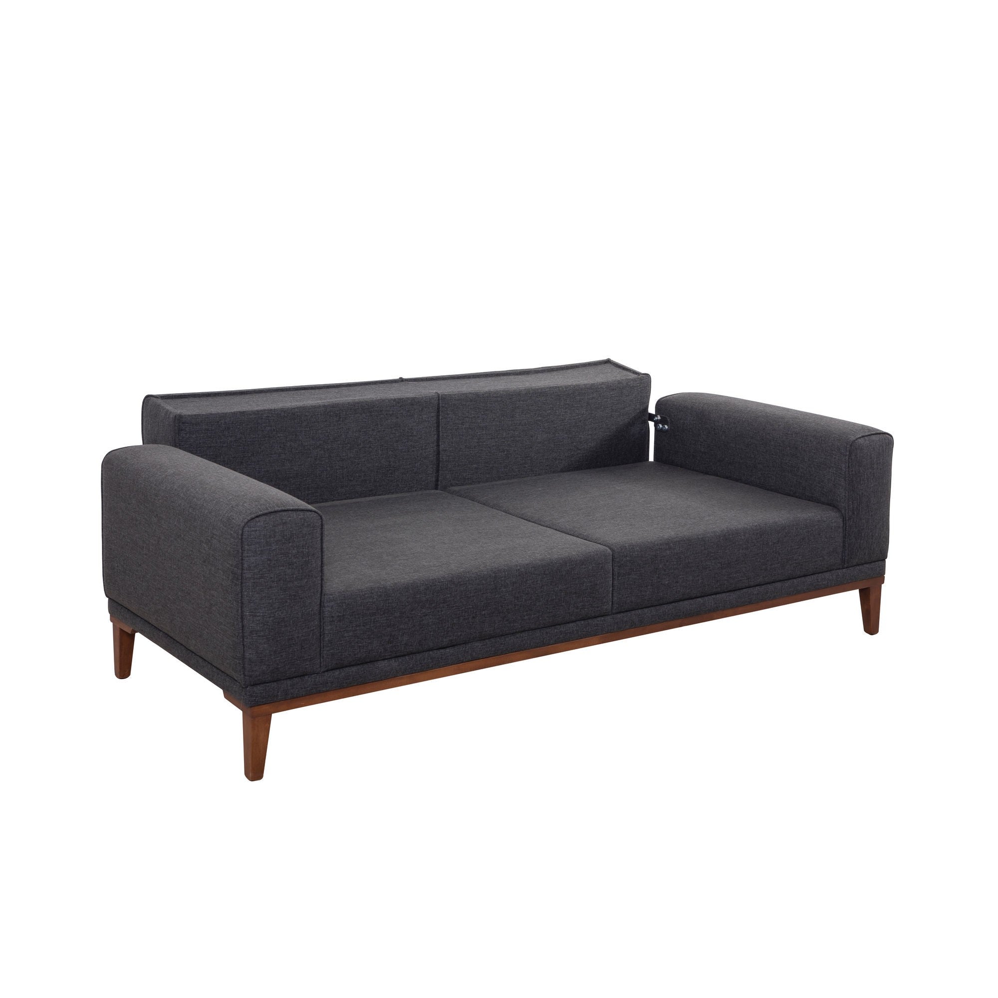 Liones - Antracit 3-sits Soffa-säng