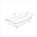 Santo - Antracit 3-Sits Soffa-Säng