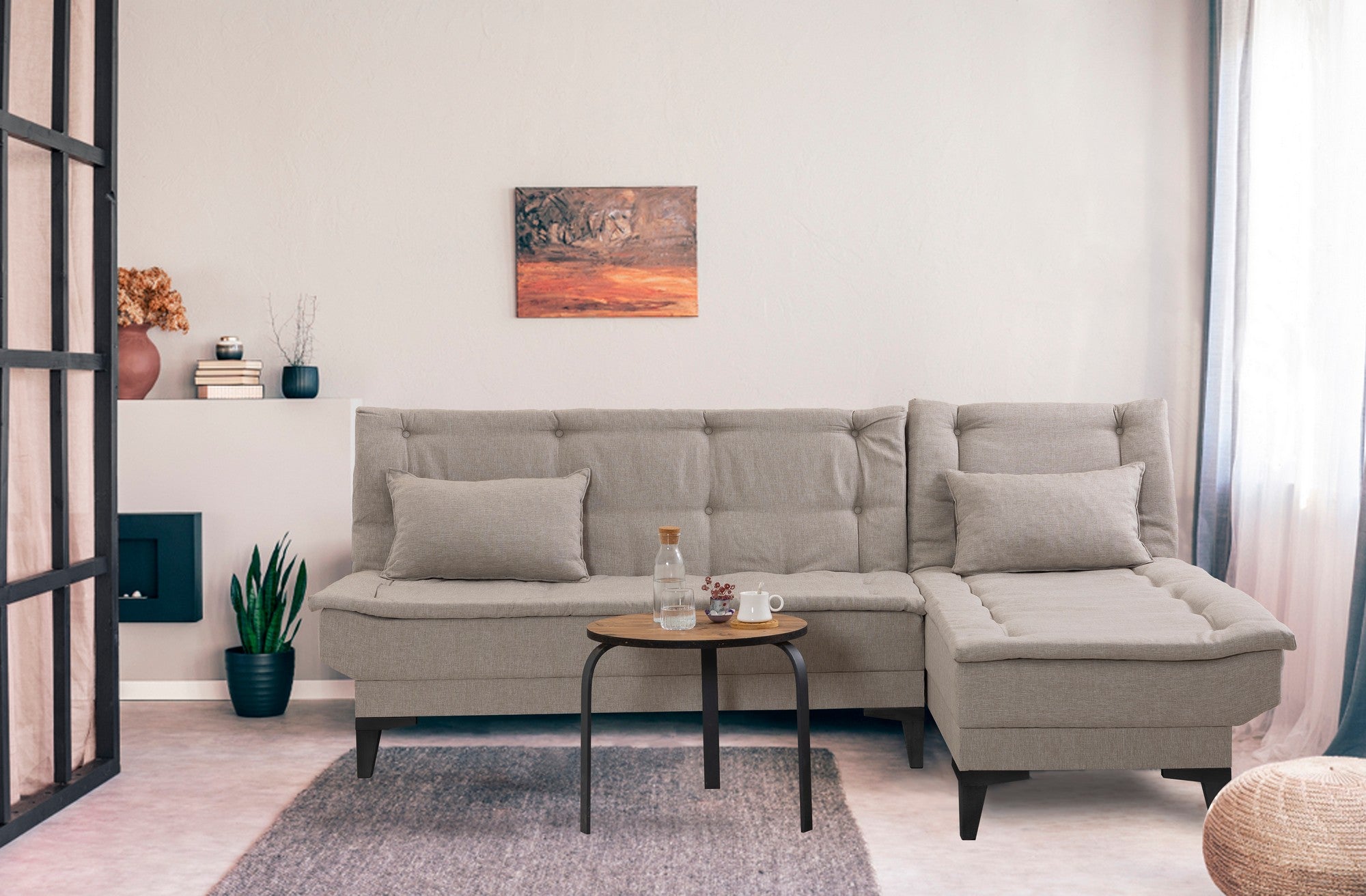 Santo-S - Kräm Hörnsängsoffa