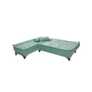 Kelebek Köşe Left - Sea Green Corner Sofa-Bed