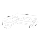 Kelebek Köşe Left - Sea Green Corner Sofa-Bed