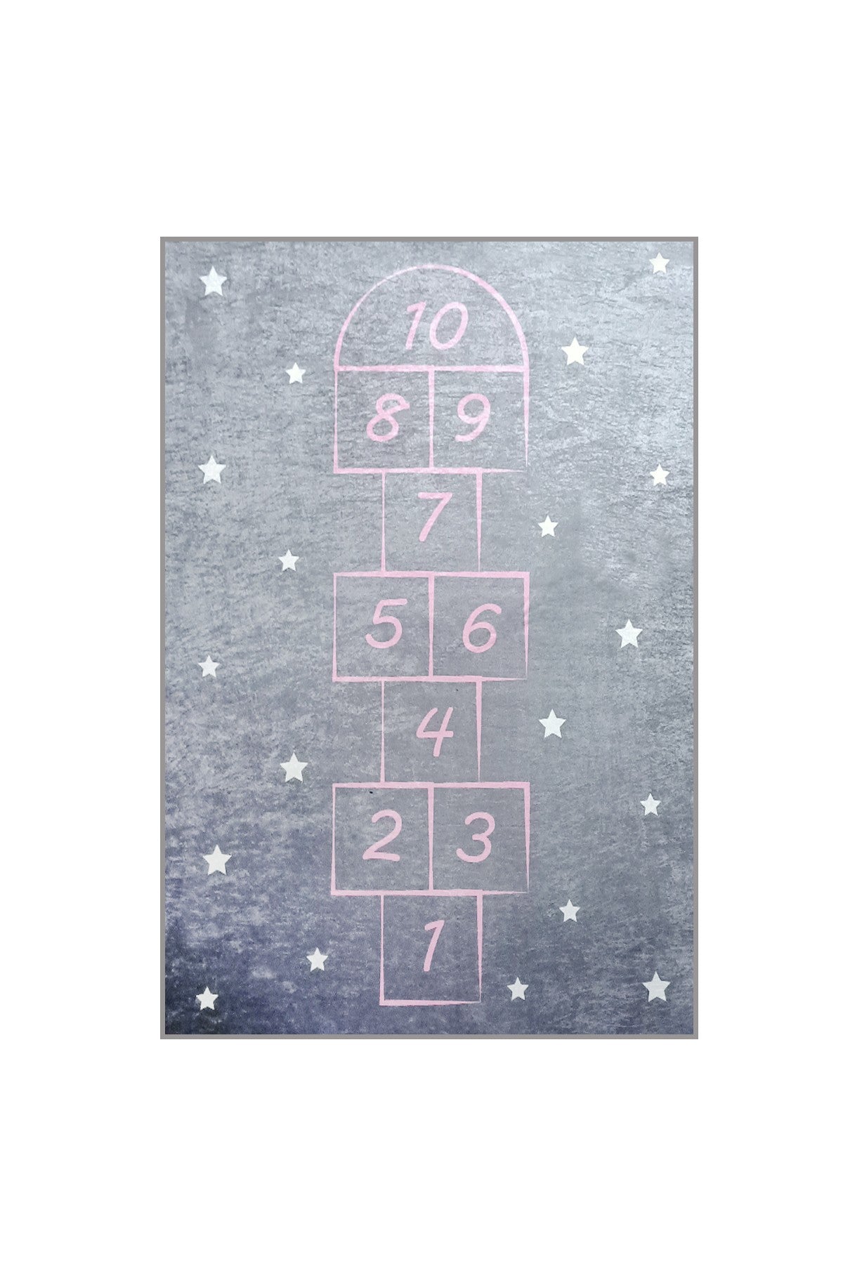 Hopscotch - Grå Matta (100 x 160)