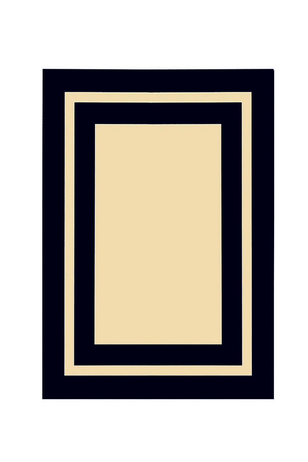 Svart Ram Hallmatta (80 x 150)